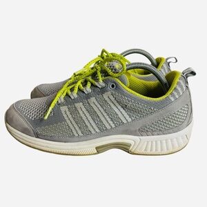 Biofit Womens Size 10 X Wide 2E Shoes Gray Stretch Knit‎ Walking Sneakers 987